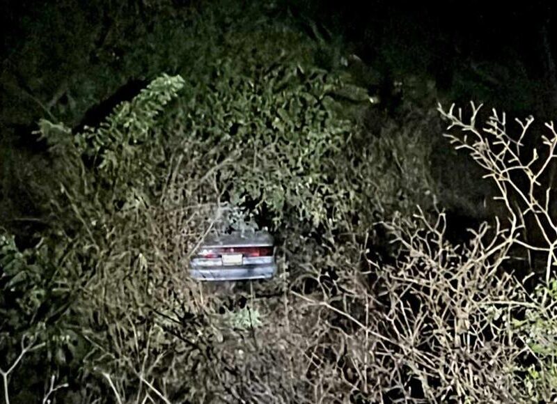 accidente autopista Siglo XXI Automovilista esquiva a un semoviente y se sale del camino