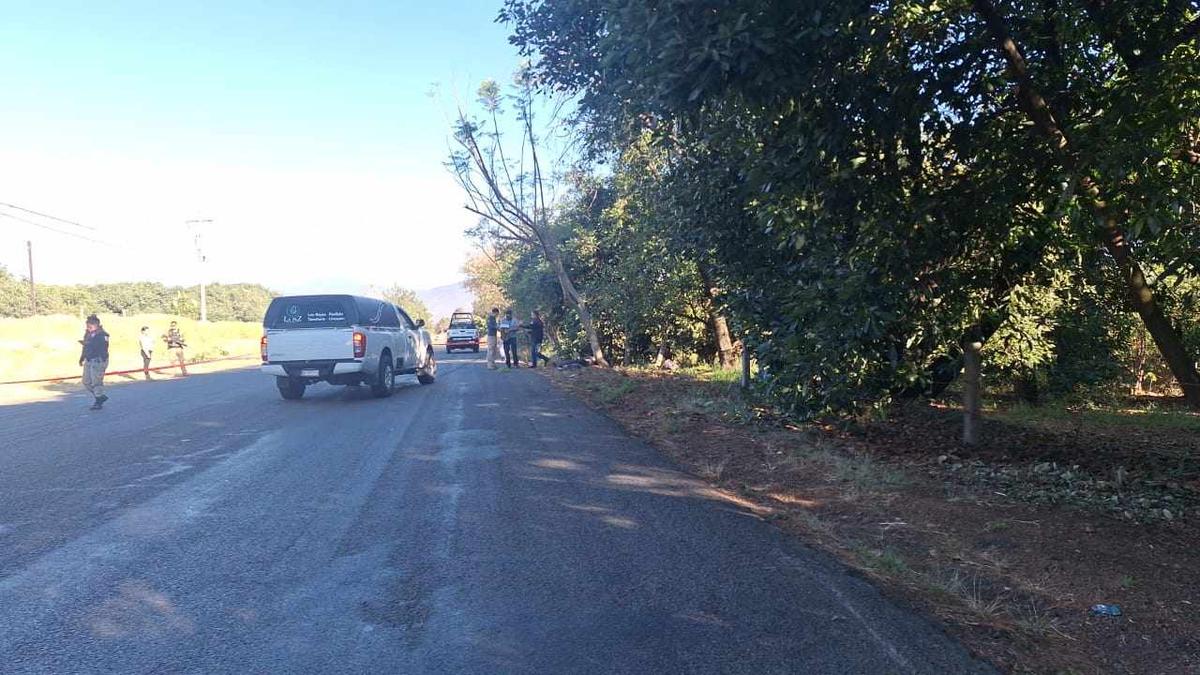 Adolescente muere tras derrapar su motocicleta en accidente en la carretera Uruapan – Peribán