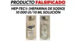 Alerta Cofepris sobre falsificación del producto Hep-Tec: SSM