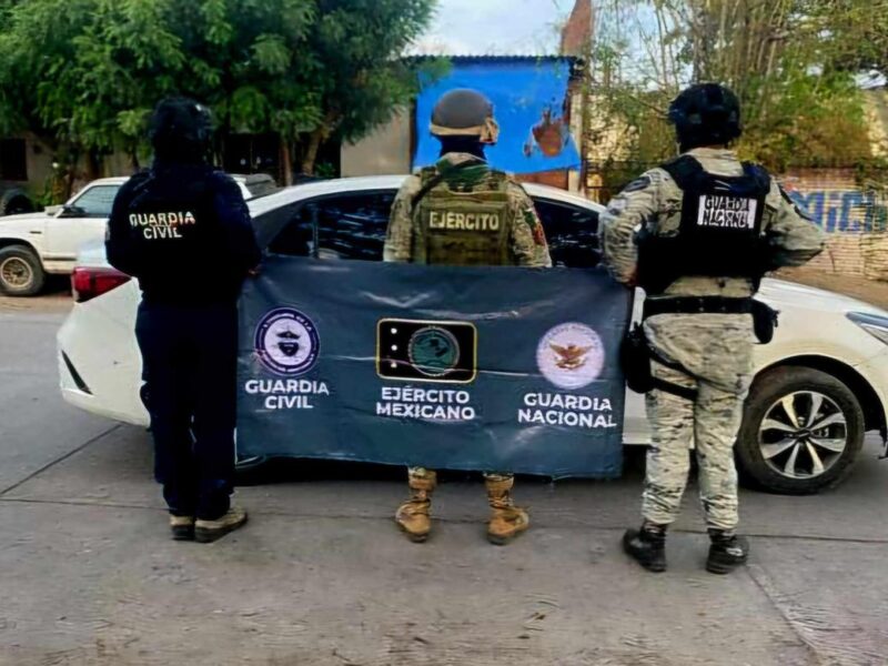 BOI realiza aseguramiento de armamento explosivos y vehículos en Puertecitos