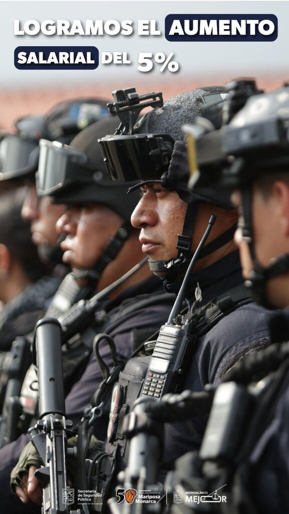Dispersado pago retroactivo con incremento salarial a personal de Guardia Civil Michoacán