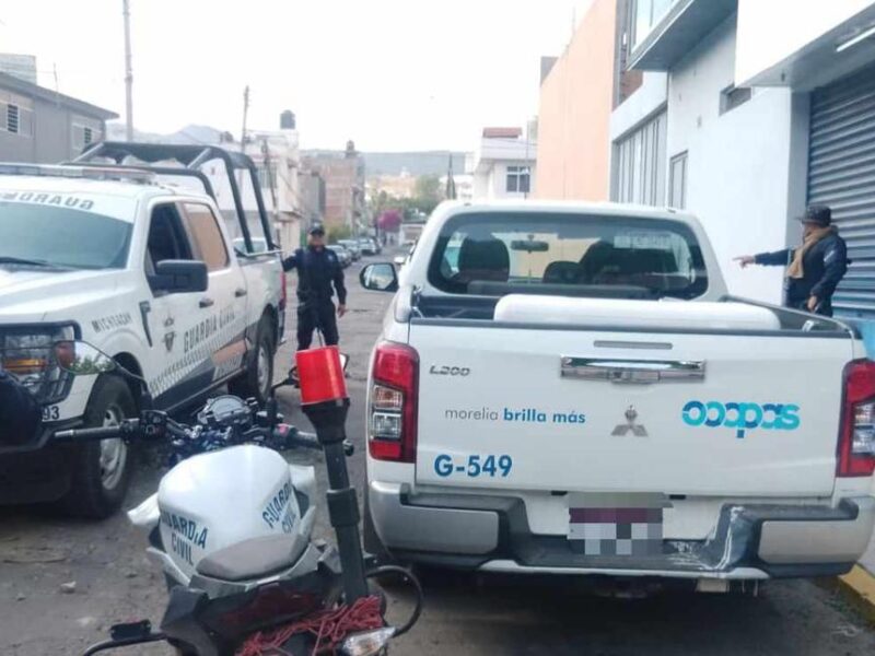 En minutos recuperación de camioneta robada en Morelia