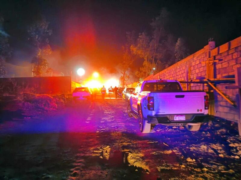 Incendio de vivienda de tenencia Morelos en Morelia deja 2 heridos