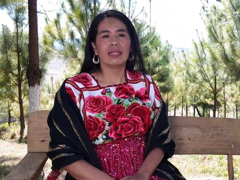 Rubí Huerta Norberto homenajeada en la K’uínchekua