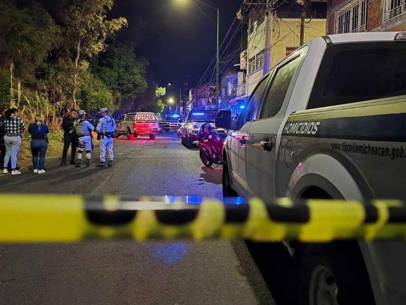 Se registra homicidio en la avenida División del Norte, en Morelia