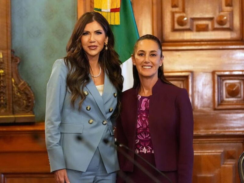 Sheinbaum y secretaria de Seguridad de EEUU hablan tras reunión en Palacio Nacional: “Provechosa reunión”