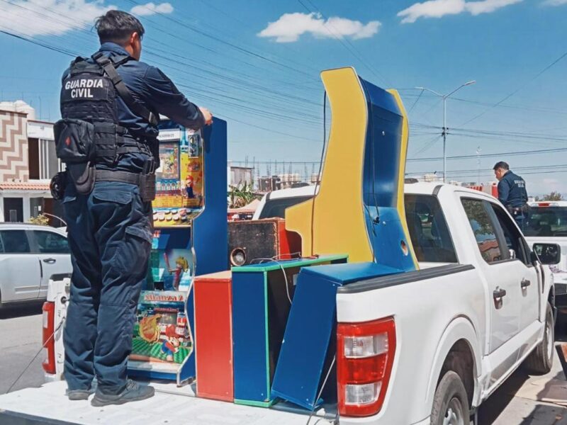 SSP decomisa 44 máquinas tragamonedas en Morelia