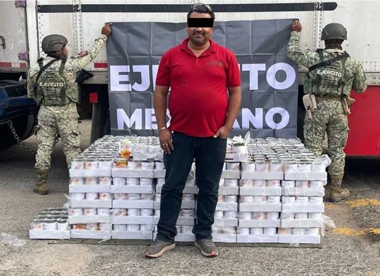 400 kilos de metanfetamina en Baja California