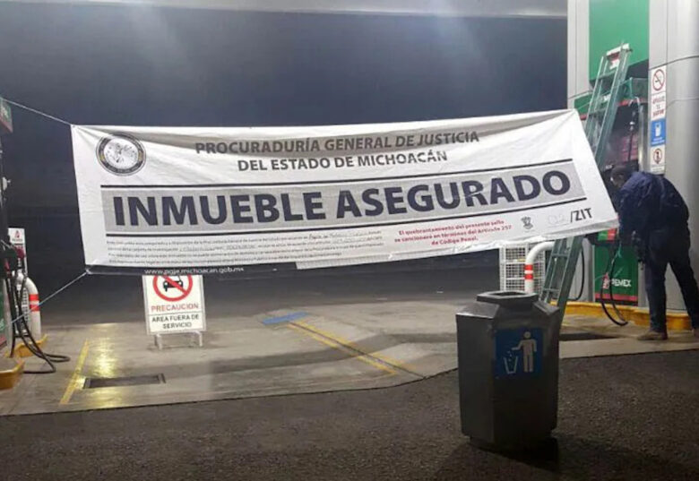 Aseguran gasolinera en Contepec relacionada a hechos delictivos PGJ