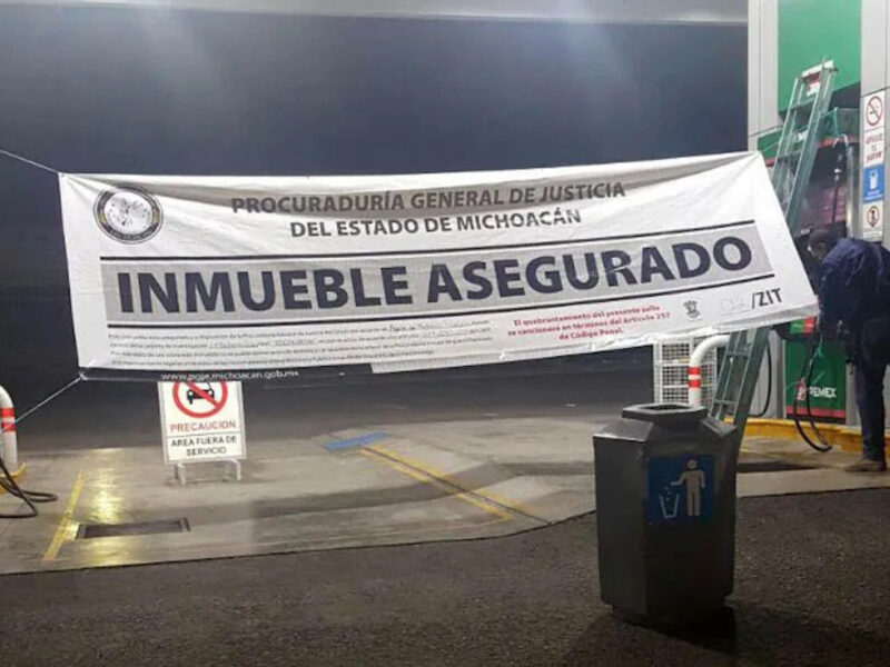 Aseguran gasolinera en Contepec relacionada a hechos delictivos PGJ