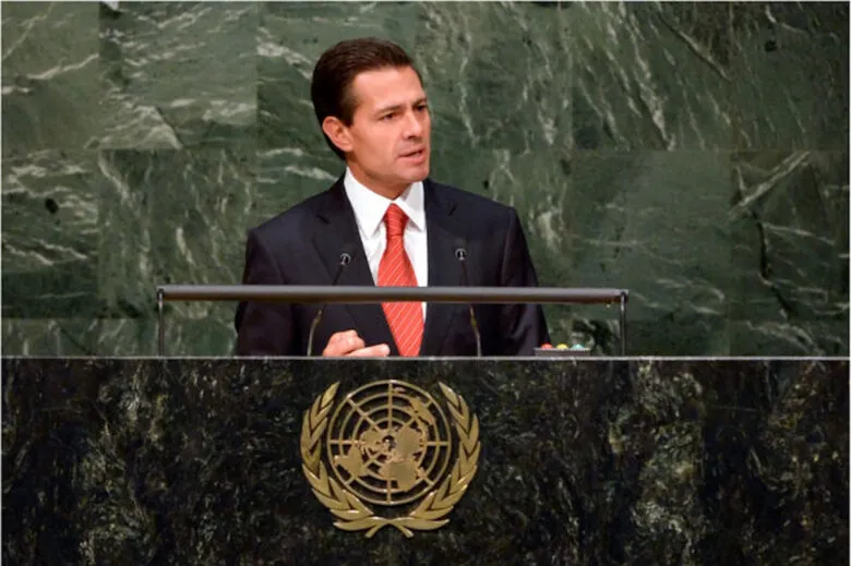 Peña Nieto presenta en asamblea de la ONU decálogo contra la drogadicción