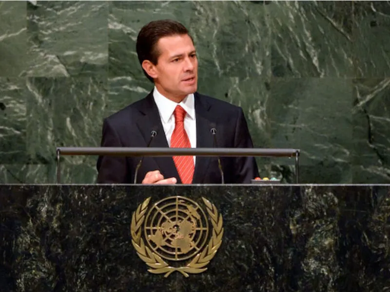 Peña Nieto presenta en asamblea de la ONU decálogo contra la drogadicción