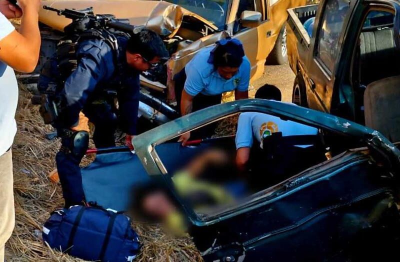 Accidente vehicular en la Lázaro Cárdenas - Arteaga deja una mujer lesionada