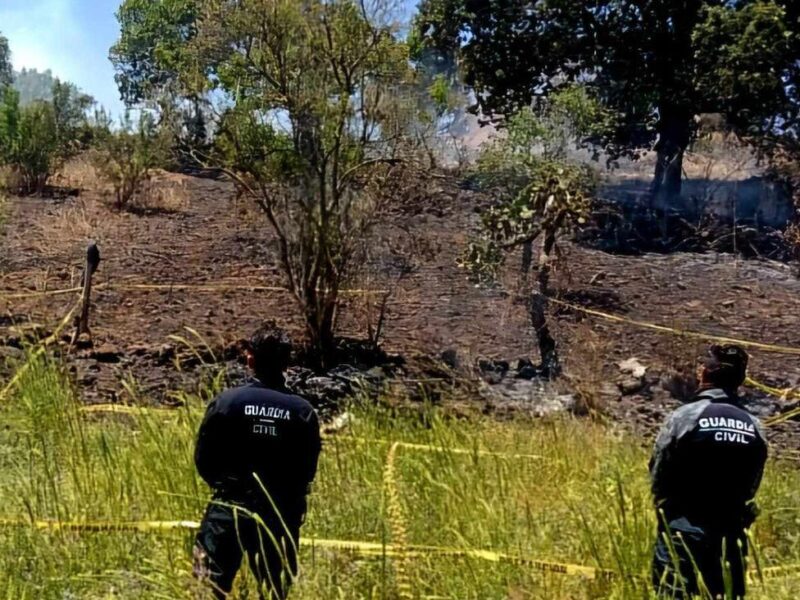 Adulto mayor muere atrapado en un incendio de pastizal registrado en Zacapu
