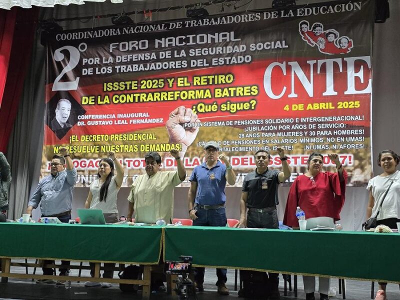 Anuncia la CNTE paro indefinido de labores a nivel nacional; “abrogación a Ley del ISSSTE 2007”