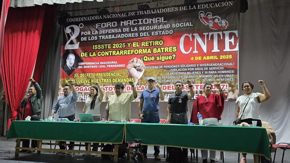 Anuncia la CNTE paro indefinido de labores a nivel nacional; “abrogación a Ley del ISSSTE 2007”