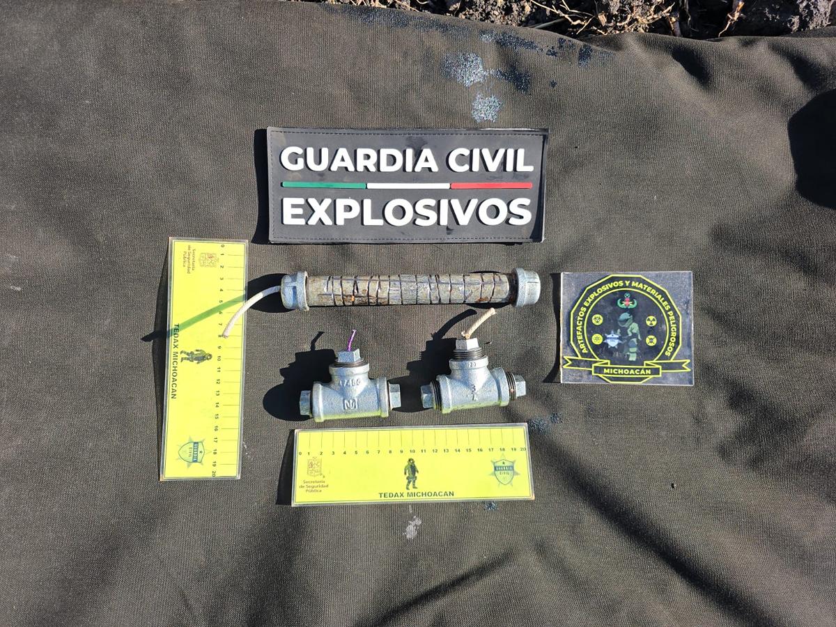 Artefactos explosivos en Puruándiro desactivados por SSP