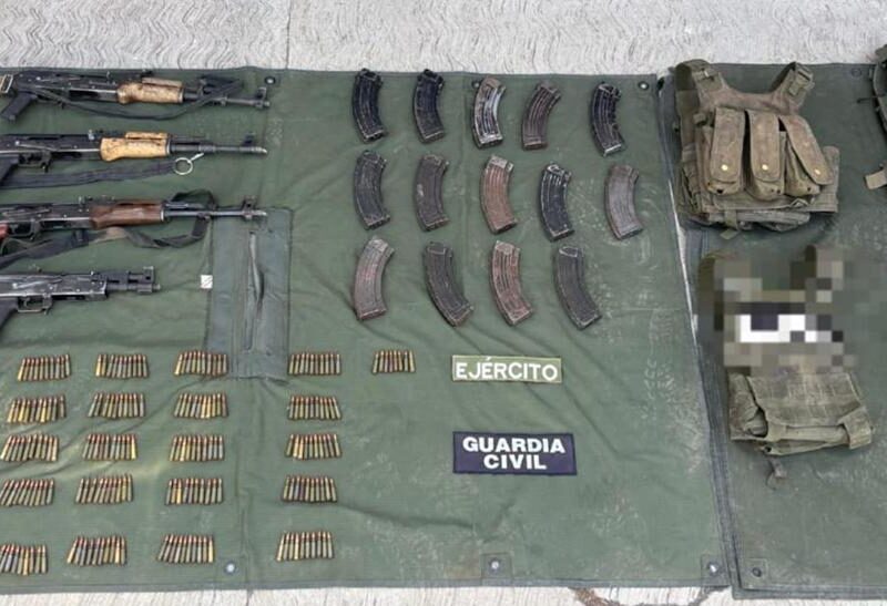aseguran más de 350 cartuchos y cuatro fusiles en Buenavista