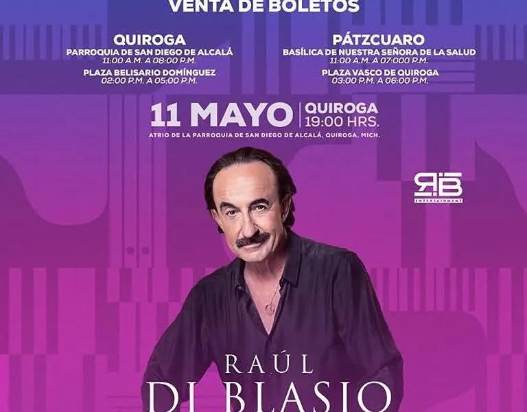 Concierto Raúl Di Blasio en Quiroga: Celebra a mamá