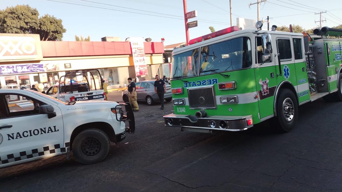 Delincuentes fallan en intento de incendiar Oxxo en Uruapan