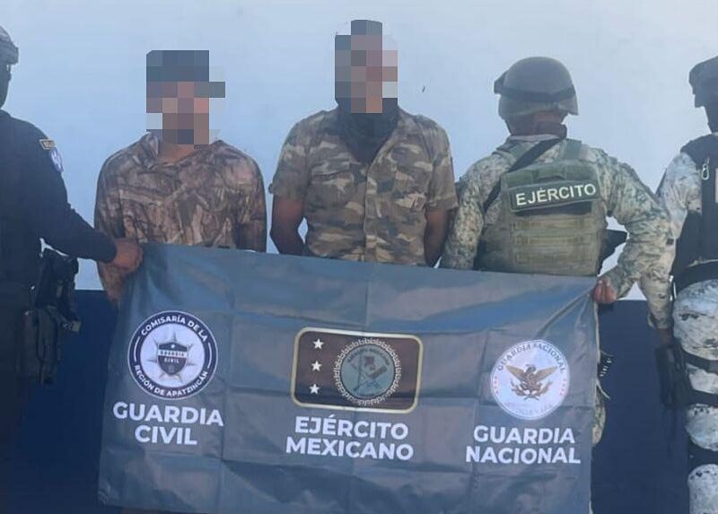 Detención de personas armadas en Buenavista