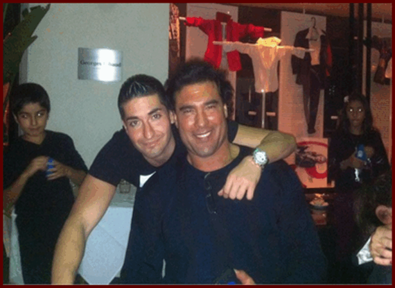 Eduardo Yáñez con su hijo