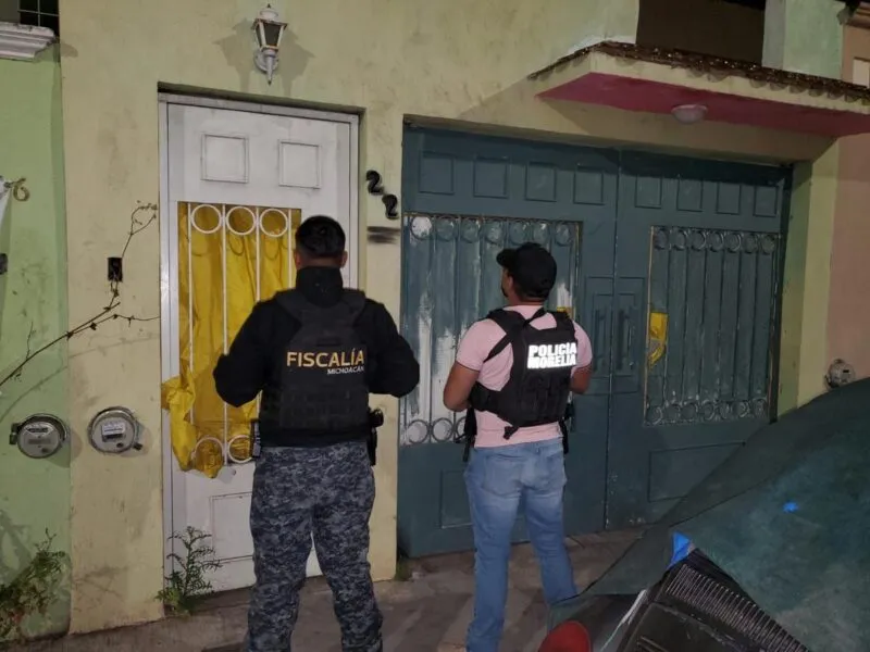 FGE ejecuta cateo en un inmueble en Morelia