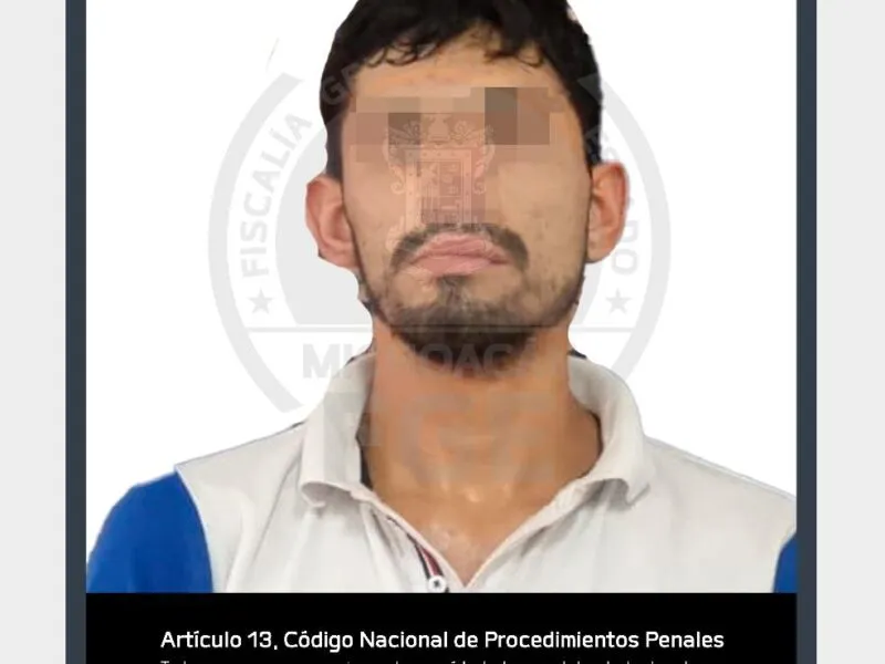 FGE Michoacán detiene a Daniel N, homicida de una persona en Pátzcuaro