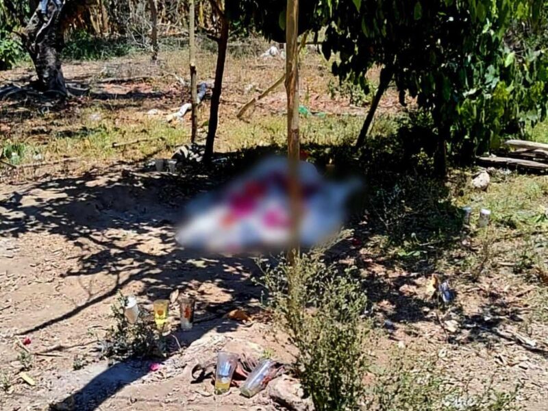 Hallan a hombre asesinado en predio agrícola de Aquila