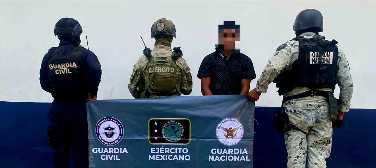 Hombre armado es detenido tras operativo en Parácuaro