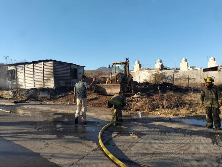 Incendio de madera en Camponubes, Morelia