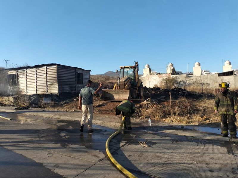 Incendio de madera en Camponubes, Morelia