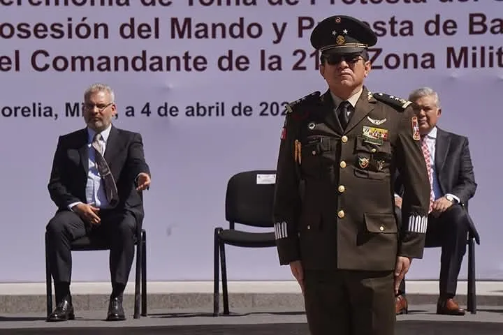 Juan Bravo Velázquez asume la 21 Zona Militar en Morelia