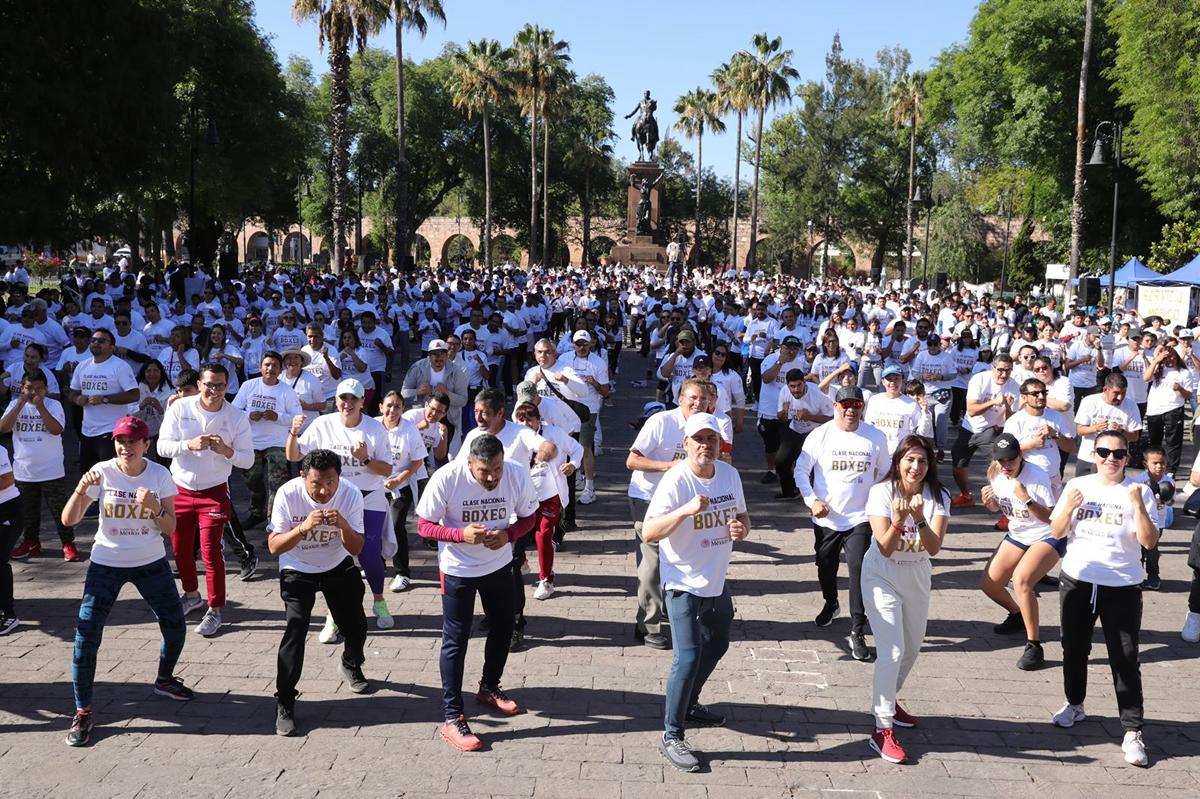 Knockout a las adicciones; Bedolla arranca en Michoacán Clase Nacional de Boxeo
