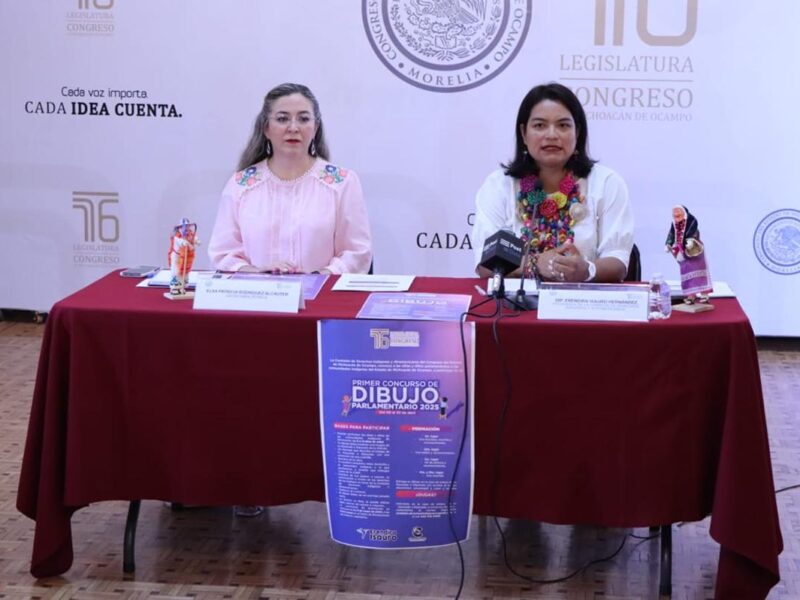 Lanzan el Primer Concurso de Dibujo Parlamentario 2025 Michoacán