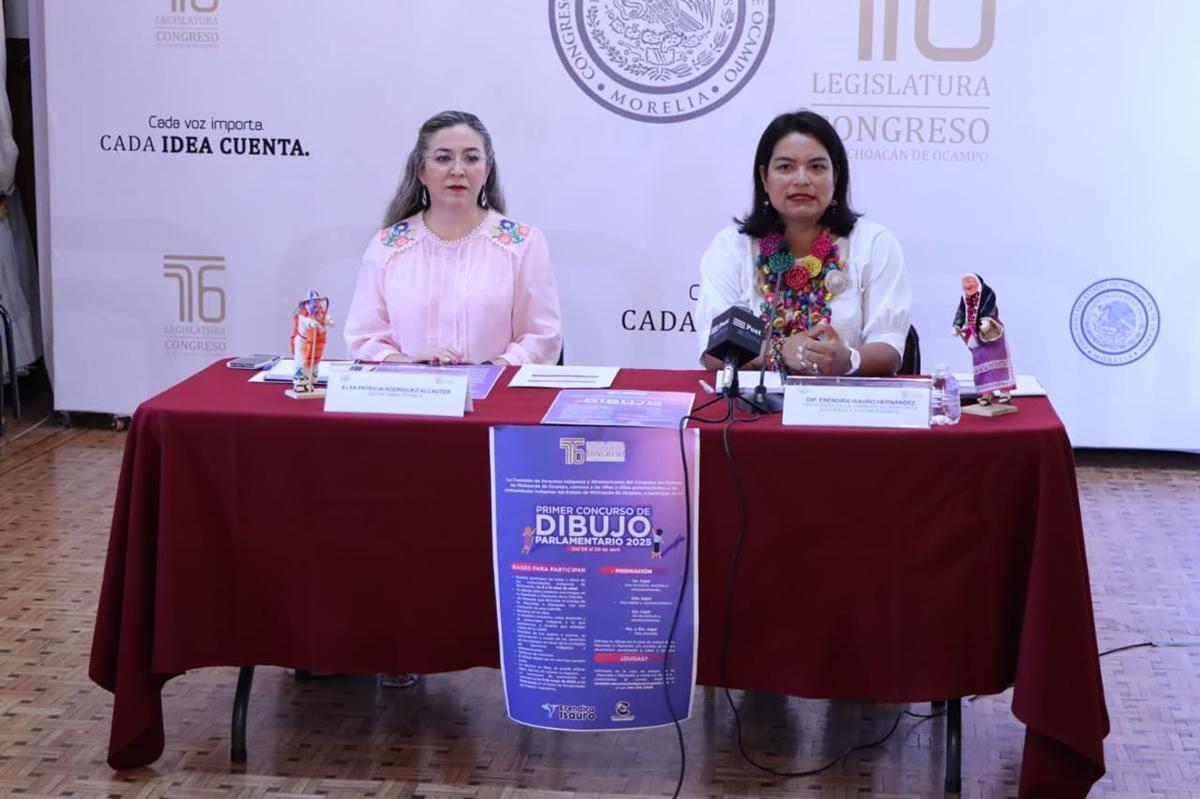Lanzan el Primer Concurso de Dibujo Parlamentario 2025 Michoacán