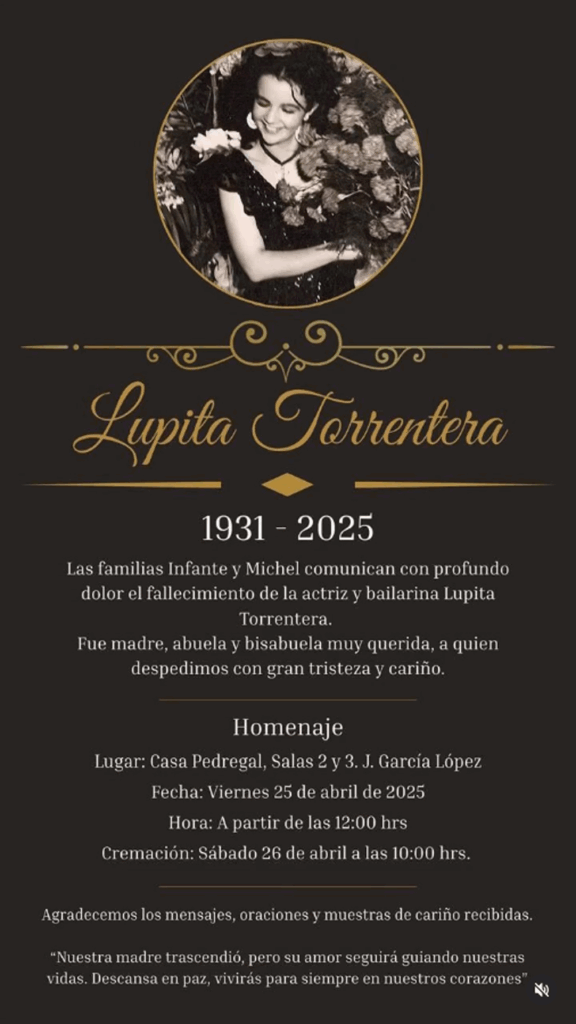 Lupita Infante, hija de Lupita Torrentera, revela la causa de la muerte -4