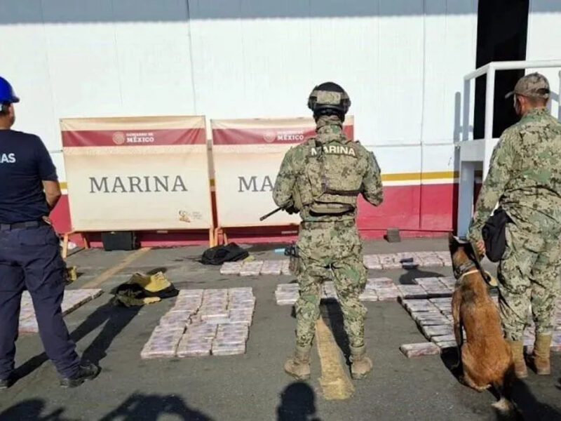 Marina incauta 300 kilogramos de cocaína en Lázaro Cárdenas, Michoacán