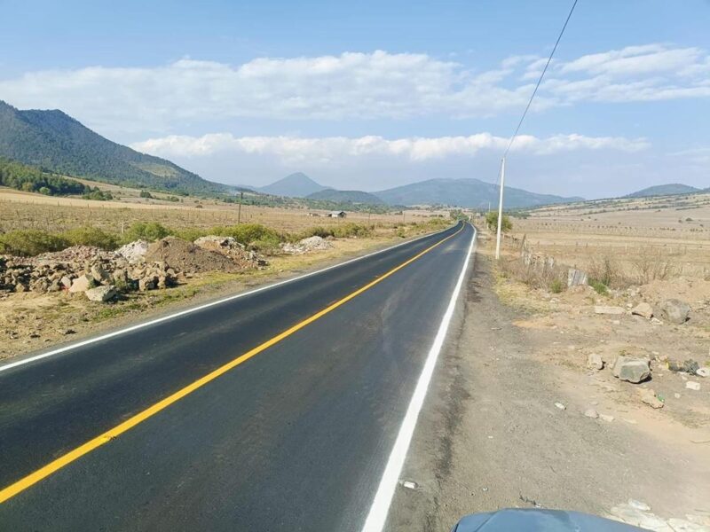 modernización de la carretera Nahuatzen-Arantepacua
