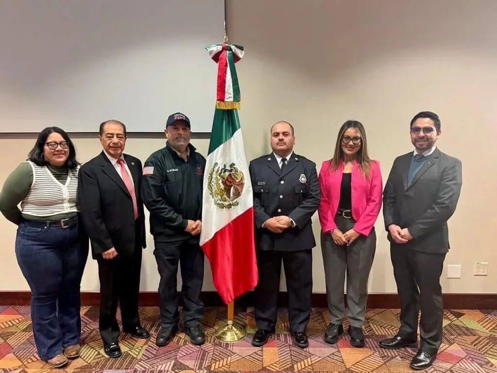Mónica Valdez Pulido visita instituciones en Nebraska y agradece apoyo para bomberos de Zacapu