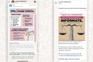 Pese a prohibición del INE, Morena promueve voto en elección del Poder Judicial