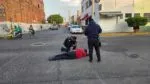 Policía herido al accidentarse en su motocicleta