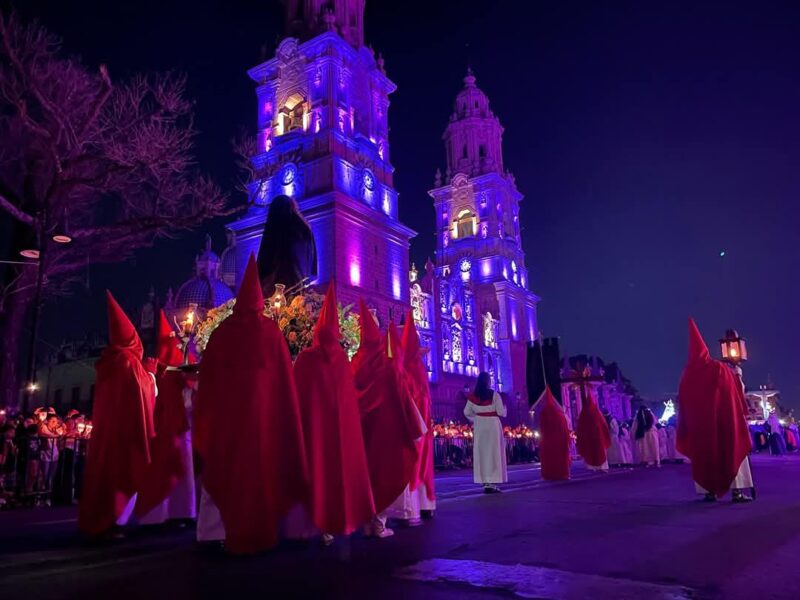 Procesión del Silencio en Morelia: una noche de recogimiento, fe y solemnidad