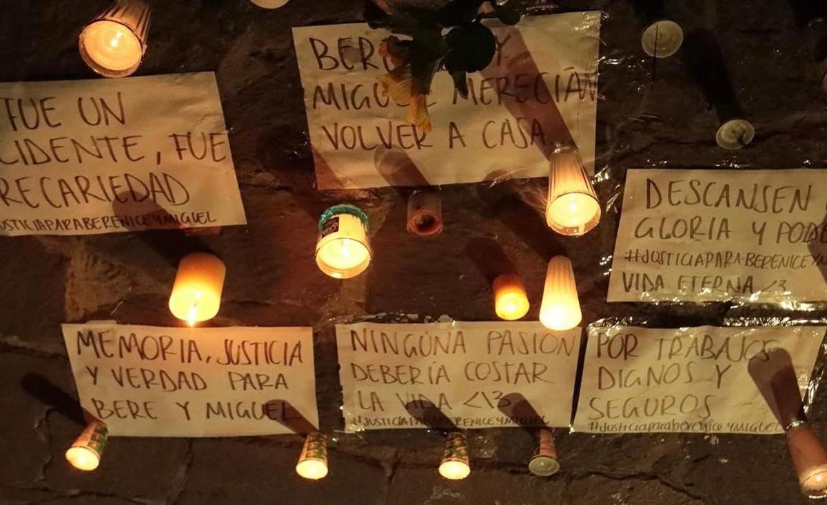 Protestan afuera del Parque Bicentenario tras deceso de dos fotógrafos