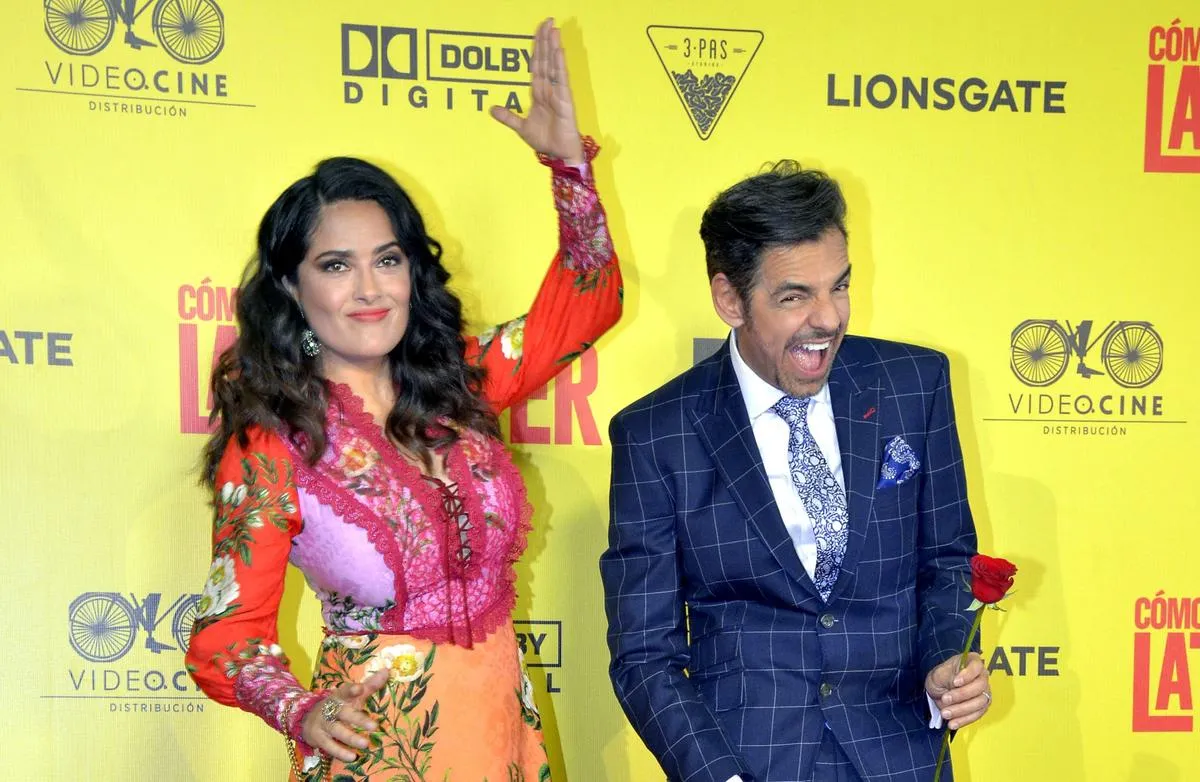Salma Hayek y Eugenio Derbez