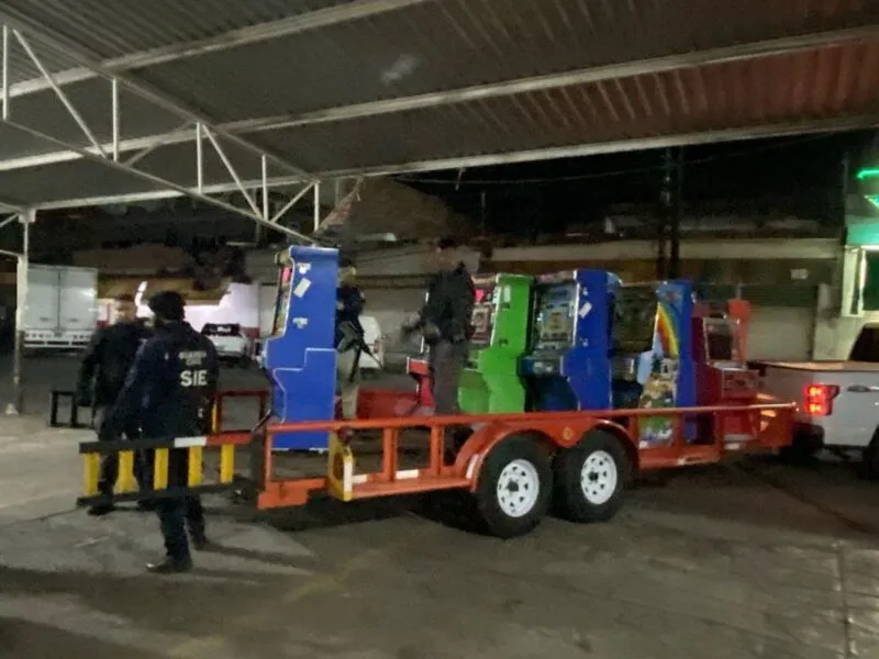 SSP decomisa 214 maquinas tragamoneda en Apatzingán