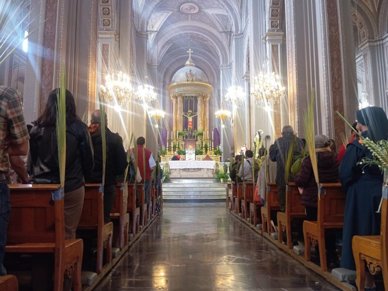 Vive Morelia tradición del Domingo de Ramos entre palmas, fe y memoria