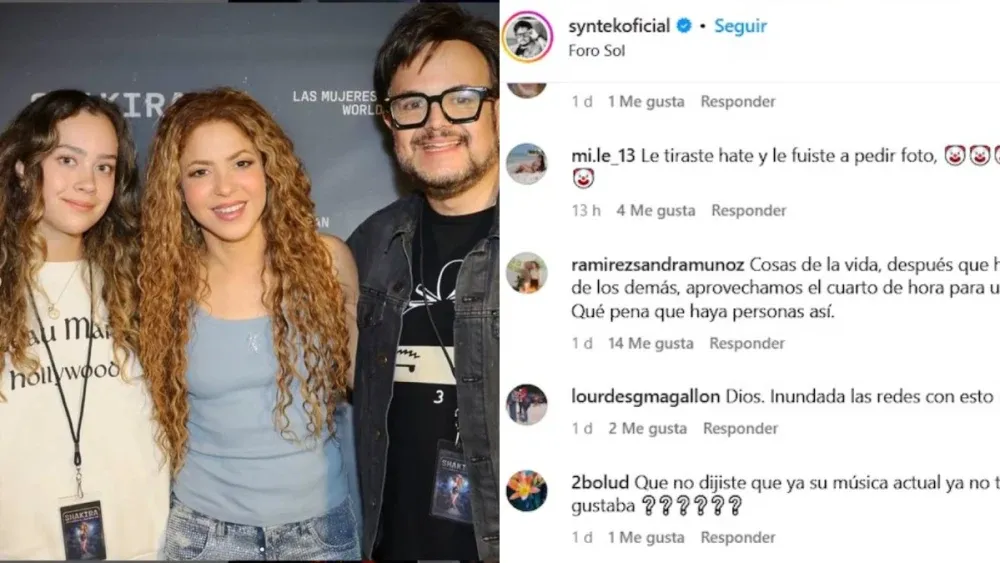 Aleks Syntek revela su vínculo con Shakira tras la polémica por criticar sus canciones-2