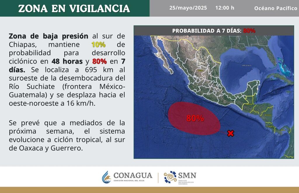Alerta SMN vigilancia ante primer ciclón tropical en México-1