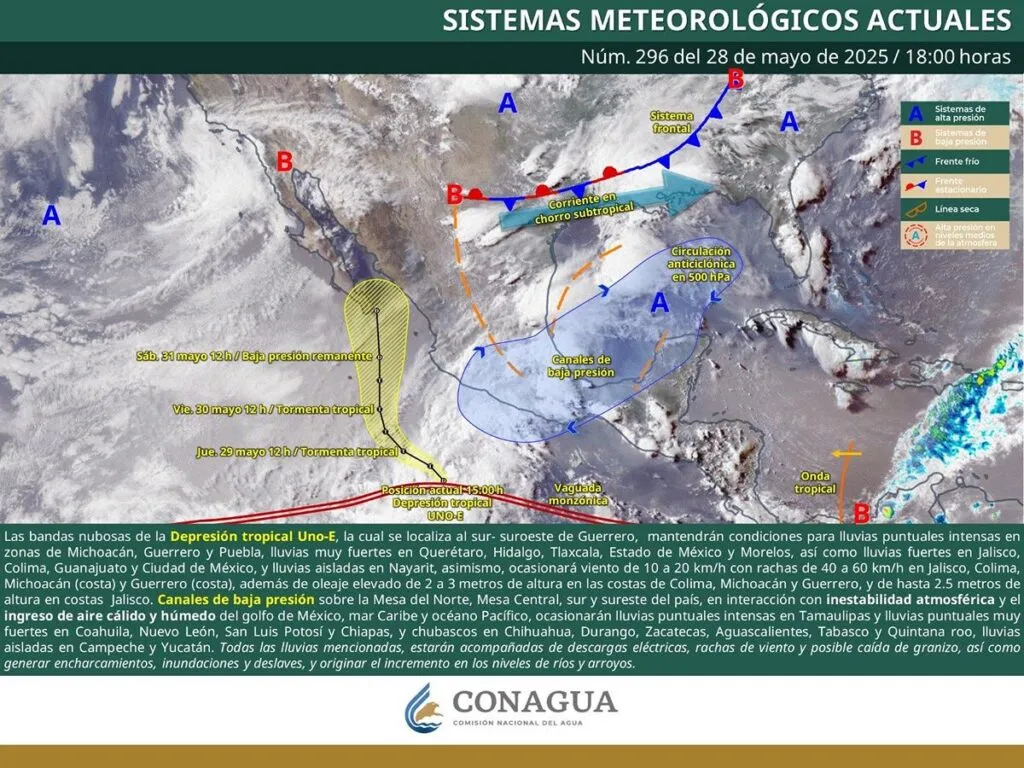 Alvin evoluciona y ya es depresión tropical, la primera de la temporada en el Pacífico-1